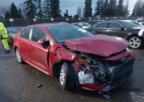 2020 Toyota Corolla Le z USA, uszkodzony, nr VIN 5YFEPRAE6LP034244